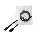 Usb 2.0 Cable, Micro-Usb M To Micro-Usb F, Negro, 3 M