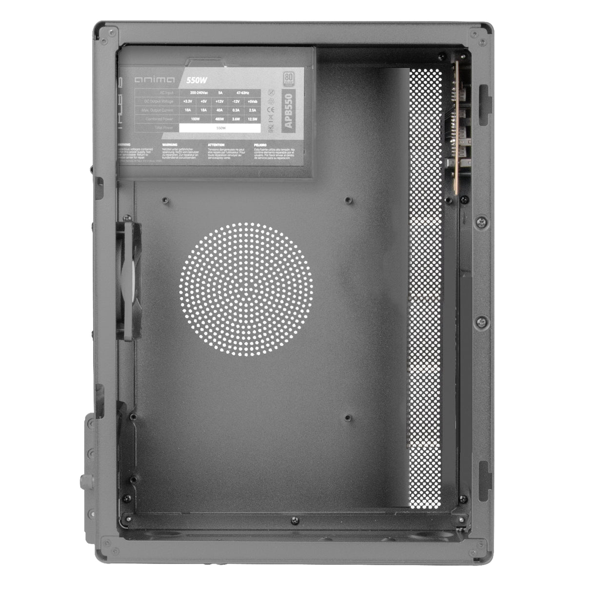 Caja Minitorre Tacens Novax550br Con Fuente 550w 80 Plus Bronze