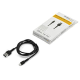 Cable De 1m Usb A Lightning    Cabl Certificado Mfi Apple Negro