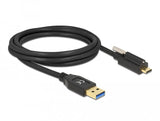 Delock Usb 10 Gbps Cable Typ-A Stecker Zu Usb Type-C Stecker Mit Schraube Oben 2 M