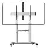 Roline Lcd- Tv-Rollstnder, 60-100 Zoll, Bis 100kg, Silberfarben