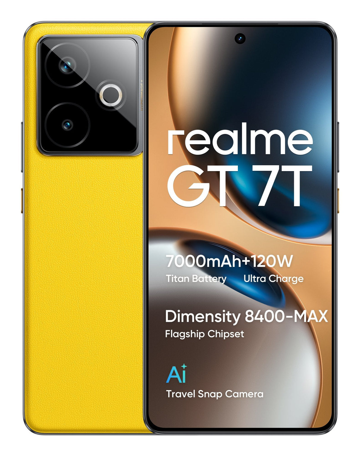 Smartphone Realme Gt 7t 5g Dual Sim 12gb Ram 512gb - Yellow