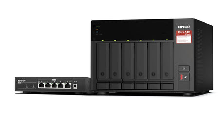 EAN 4711103084625 - QNAP TS-673A-SW5T servidor de almacenamiento NAS Torre Ryzen Embedded V1500B 8 GB DDR4 0 TB QNAP QTS Negr imagen 1