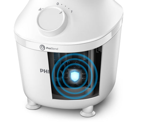 EAN 8720389001260 - Philips 3000 series HR2041/00 licuadora Batidora de vaso Blanco imagen 2