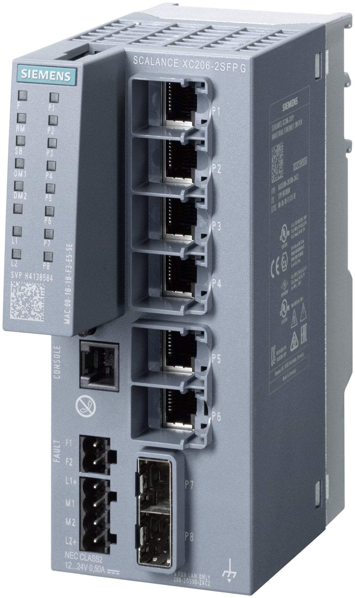 Siemens 6gk5206-2gs00-2ac2 Scalance Xc206-2sfp G 6gk52062gs002ac2 - Switch - 1 Gbps