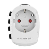 Hama World Travel Pro Adaptador Universal De Viaje - Mas De 150 Paises - 250v, 7a - Blanco