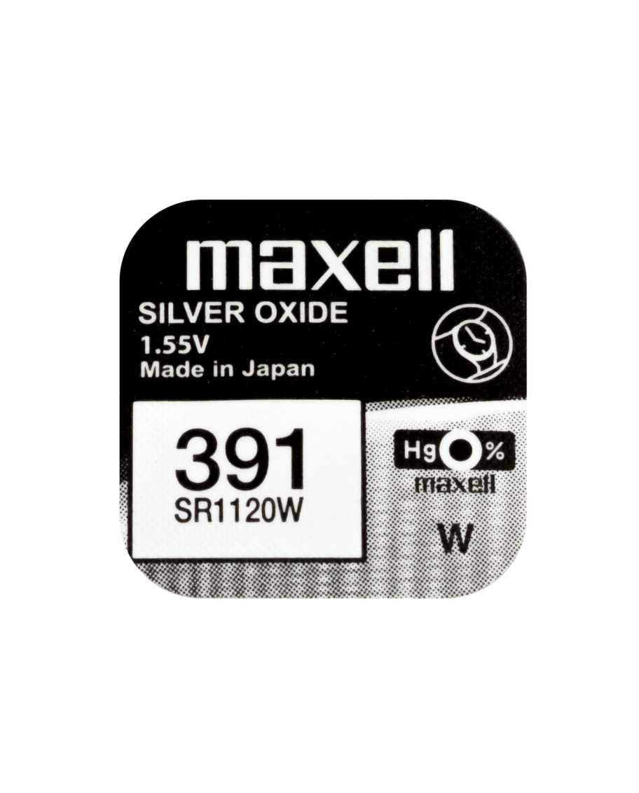 Maxell Pila Oxido Plata (391) Sr1120w Caja*10