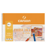 Cuaderno De Dibujo Con Espiral Canson C200400694/ A3+/ 20 Hojas/ Con Recuadro