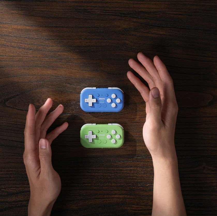 8bitdo Micro Bluetooth Gamepad Azul, Para Nintendo Switch, Android, Raspberry Pi  Ret00384
