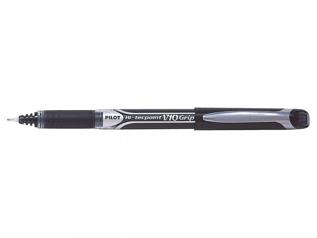 Pilot Pen Pilot Hi-Tecpoint V10 Grip - Roller De Tinta - Negro