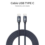 EAN 8436586743536 - SUBBLIM SUBCAB-C06001 cable USB USB 2.0 USB C Negro imagen 4