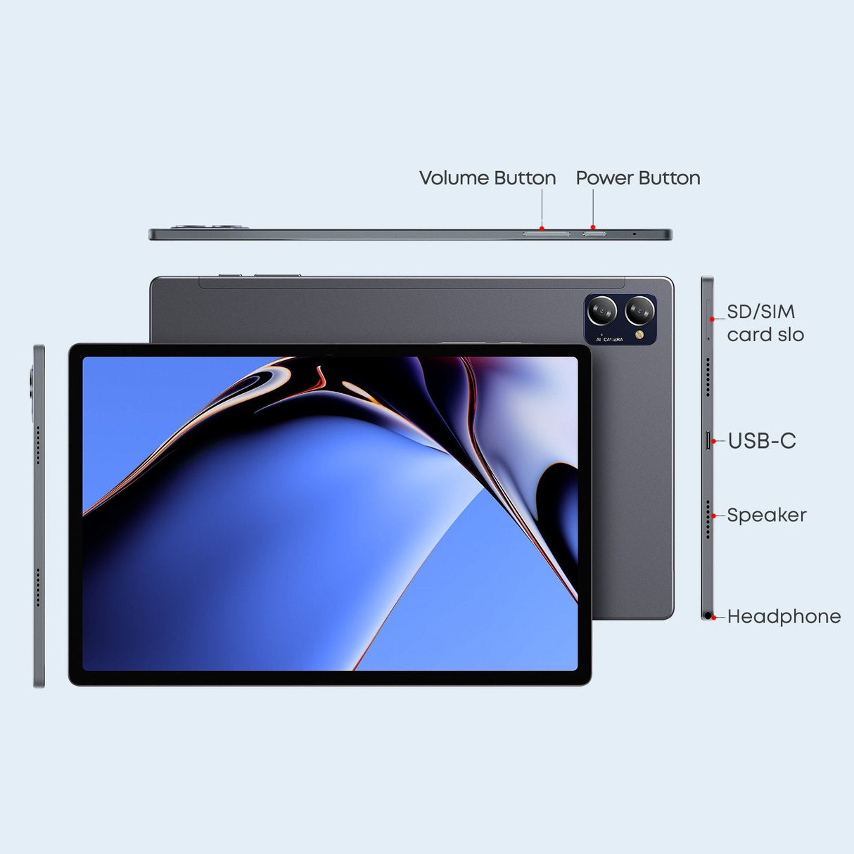 Tablet Chuwi Hipad X Pro Cwi524 Unisoc T616 10.51" 6/128gb Bt 4g Lte Android 12