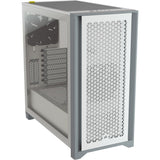 Caja Pc Corsair 4000d Airflow Midi Tower Blanco Corsair Crystal 4000d Airflow Mid-Tower Cristal Templado Blanca Cc-9011201-Ww