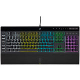 Teclado Alemán Corsair K55 Rgb Pro Usb Qwertz Negro