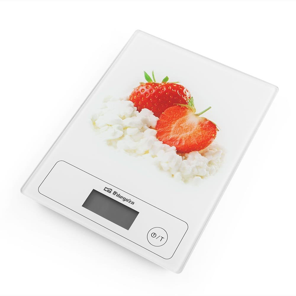 Báscula De Cocina Electrónica Orbegozo Pc 1018 Hasta 5kg Blanca