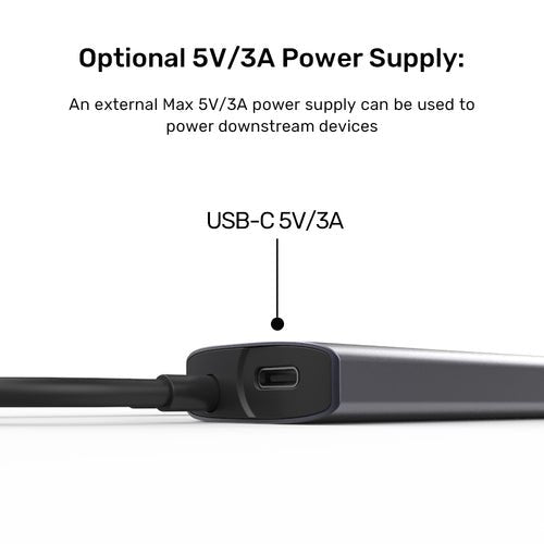 Unitek 4w1 Usb-C 10 Gbps  2x Usb-A  2x Usb-C