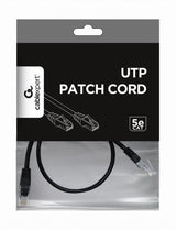 Gembird Cable De Red Utp Cat5e 0,50m Negroâ Pp12-0.5m/Bk