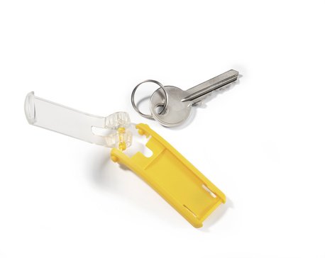 Llavero Durable Clip Para Llaves 6 Piezas Amarillo