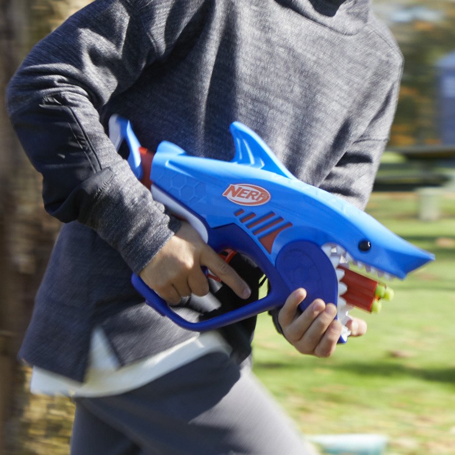 Hasbro Nerf Jr Wild Sharkfire, Pistola Nerf F8645eu4