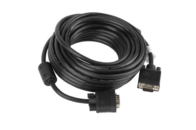 Lanberg Cable Vga Macho-Macho Ca-Vgac-10cc-0100-B Ferritas  Negro 10 Metros
