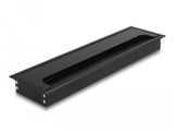 Delock Cabledurchführung Für Tischeinbau Mit Bürste 300 X 80 X 28 Mm Schwarz