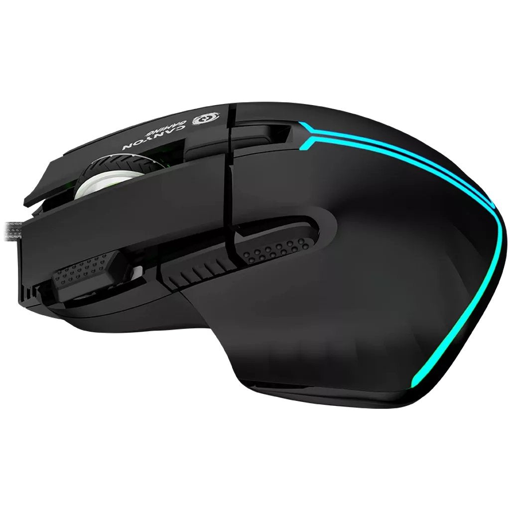 Raton Canyon Gaming Fortnax Gm-636 20000 Dpi Rgb 9 Keys Bk Retail