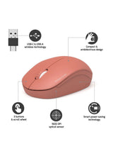 Port Connect 2.4ghz Collection Ii Wireless Mouse,  Terracotta