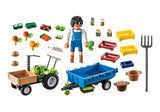 Playmobil 71249 Tractor Con Remolque