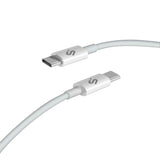 Cable Plus 100w Usb-C/Usb-C 1 M Blanco Subblim 100w/ Longitud: 1m/  Usb-C &Harr; Usb-C/ Pd 3.0 Y Qc 3.0,