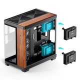 Caja Atx Jonsbo Tk-4 Wood Cristal Templado Negro
