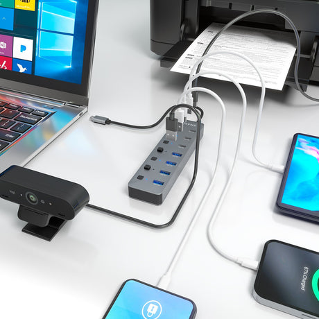 EAN 8435739905081 - AISENS ASUC-8P044-GR hub de interfaz USB 3.2 Gen 2 (3.1 Gen 2) Type-C 10000 Mbit/s imagen 5