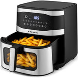Freidora Por Aire Airfryer Sin Aceite Grunkel Maxisteelfryer 2200w Capacidad 9l