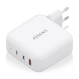 Aisens Cargador Gan 140w, 2xusb-C Pd3.1 Qc4.0, 1xusb-A Qc3.0, Blanco