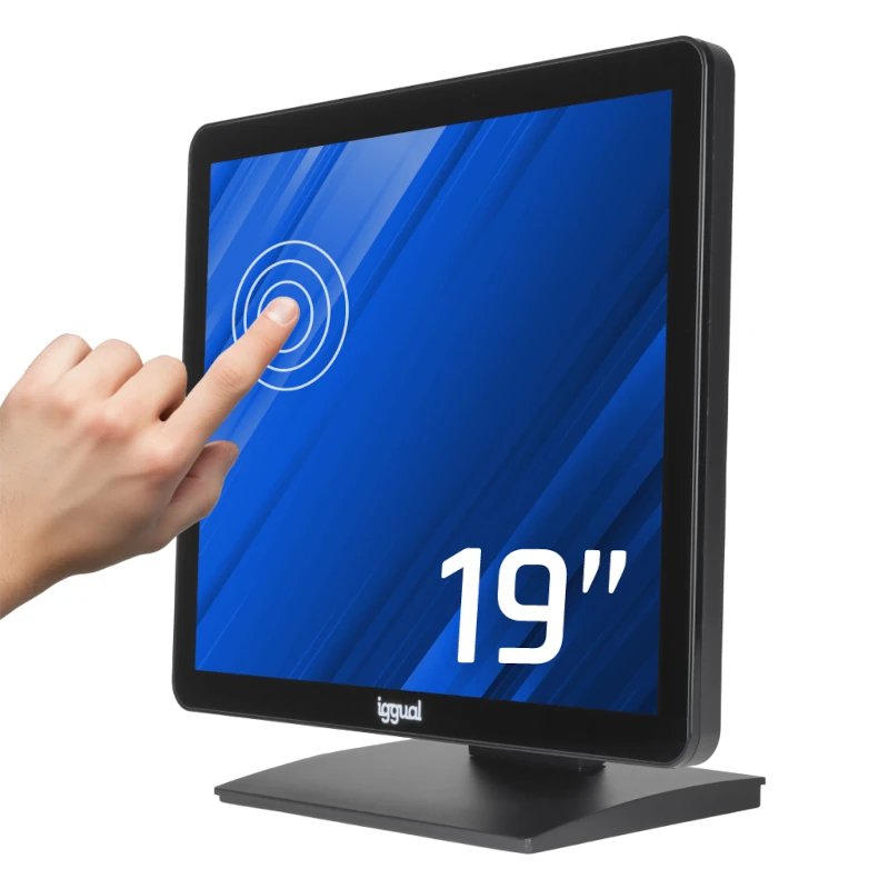 Monitor Iggual Táctil Capacitivo 19" Vga Hdmi Usb