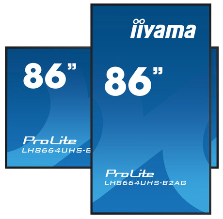 EAN 4948570124916 - iiyama LH8664UHS-B2AG pantalla de señalización Pantalla plana para señalización digital 2,18 m (86") Wifi imagen 4