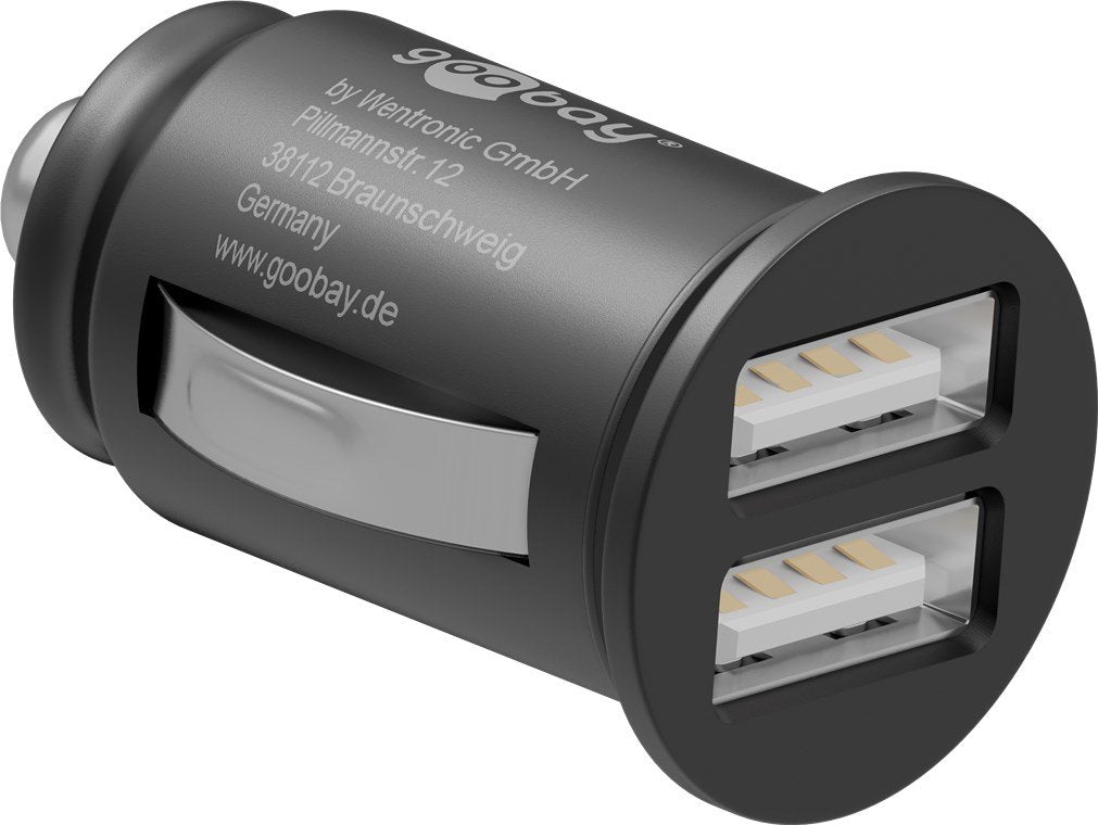 Goobay Cargador De Coche Usb Doble (2xusb) 58912