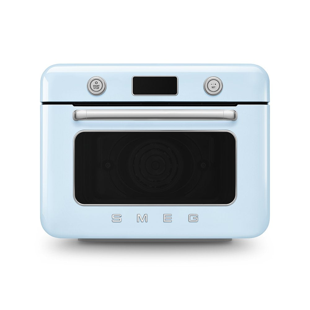 Horno Multifunción De Sobremesa Smeg Estilo Años 50 Con Tecnología Galileo Azul Cof01pbeu