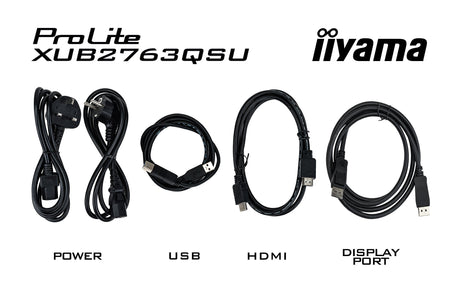 EAN 4948570124282 - iiyama ProLite XUB2763QSU-B1 pantalla para PC 68,6 cm (27") 2560 x 1440 Pixeles Quad HD LED Negro imagen 16