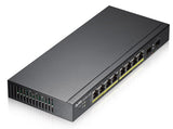 Switch Zyxel Gs1900-10hp Gestionado L2 Gigabit Ethernet (10/100/1000) Energía Sobre Ethernet (Poe) Negro
