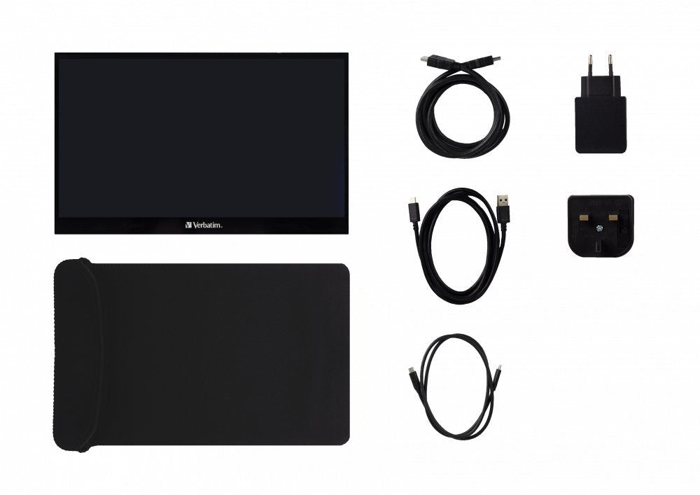 Verbatim Pmt-17 Portable Touchscreen Monitor 17.3" Full Hd 1080p Metal Housing