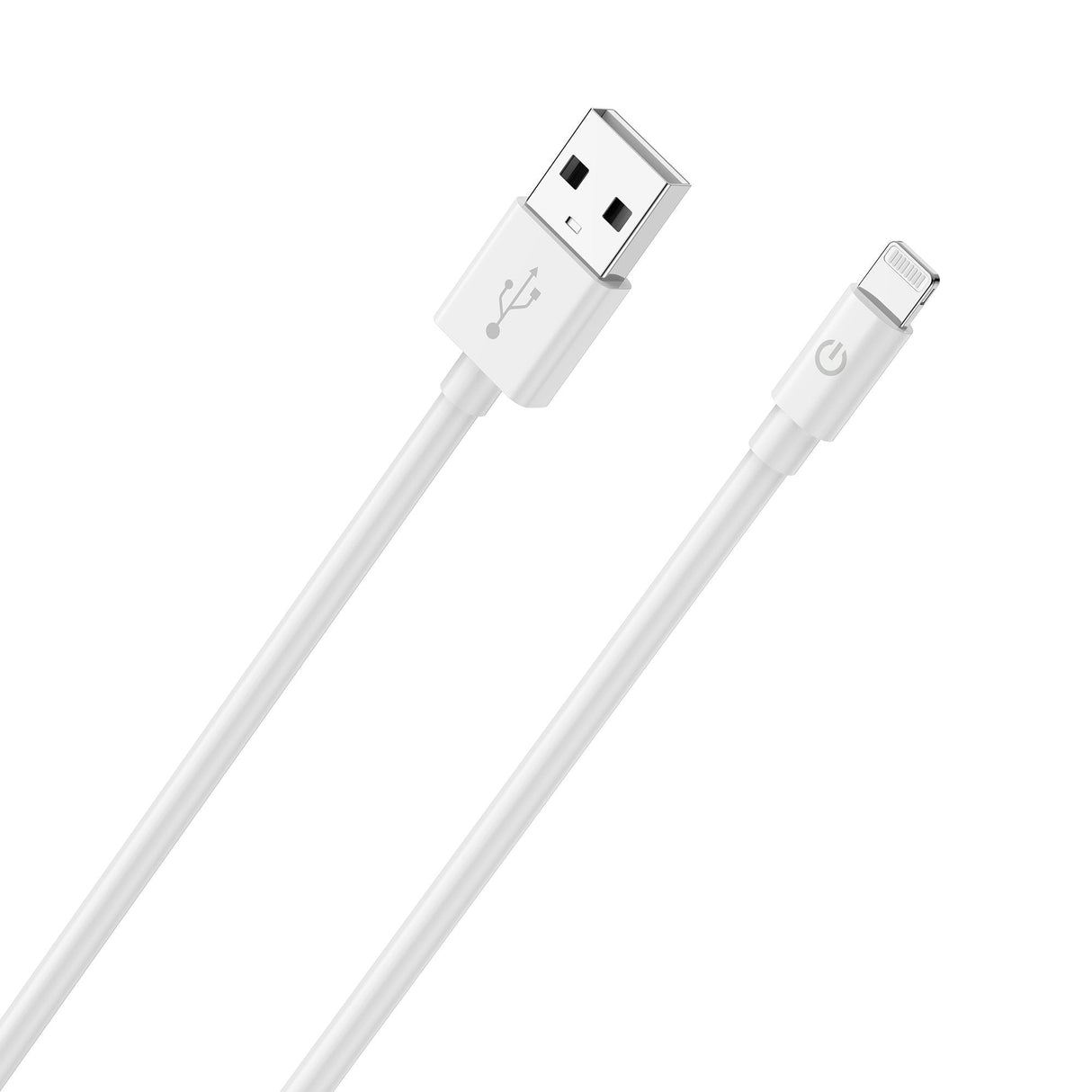Cable De Carga/Datos Realpower Lightning 2m Blanco Certificado Mfi