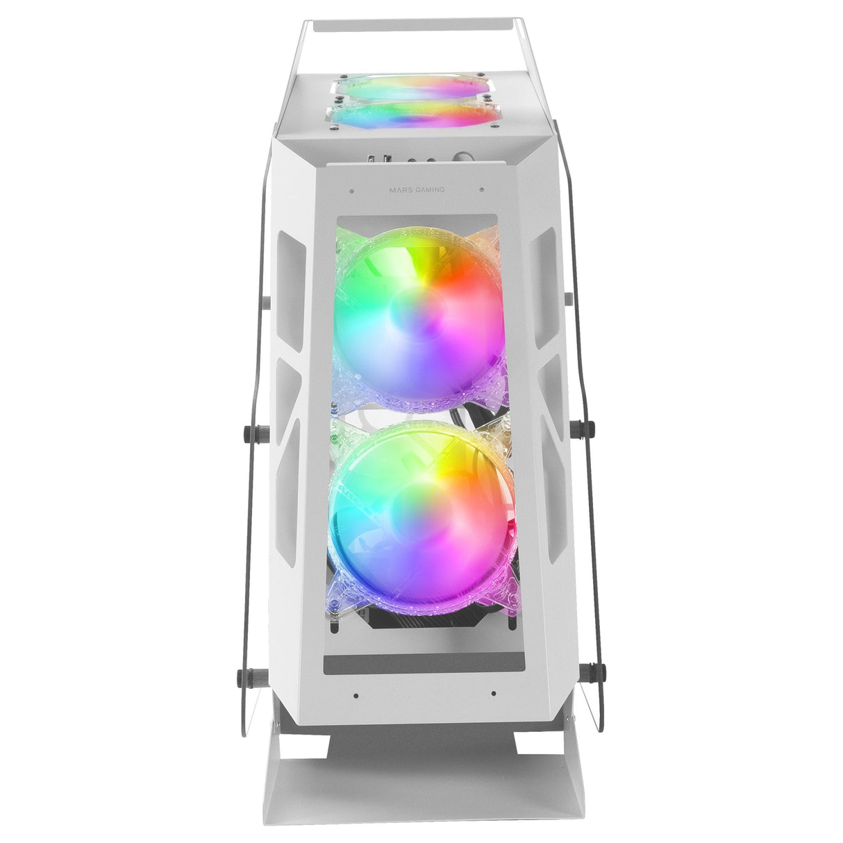 Caja Pc Marsgaming Minitorre Microatx Mc61 Blanco