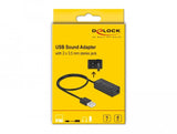 Delock Adaptador Usb Para Auriculares Y Micrófono