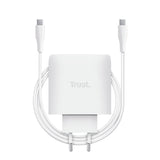 Cargador Usb Gan Trust Maxo 65w 2xusb-C Incluye Cable Usb-C 2m Color Blanco