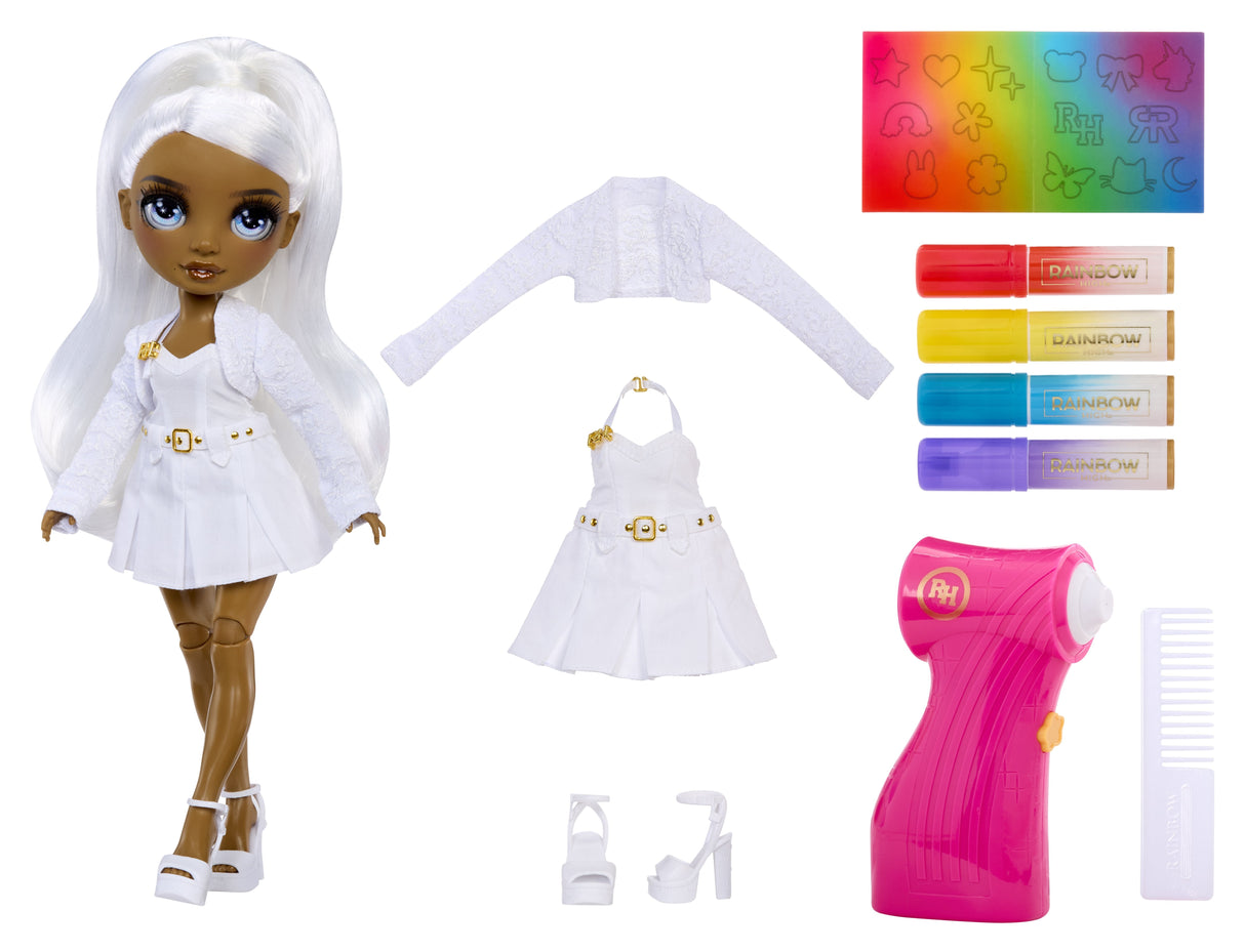 Lalka Rainbow High Air Brush, Grey Eyes