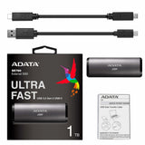 Adata External Ssd Se760 1tb Titanium Usb3.2 Gen2 Type-C