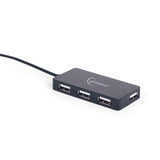 Gembird Hub 4 Puertos Usb 2.0 480mbit/S Negro Uhb-U2p4-03