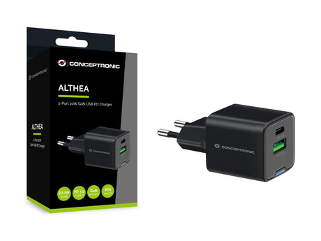 EAN 4015867236475 - Conceptronic ALTHEA15B cargador de dispositivo móvil Universal Negro Corriente alterna Carga rápida Inter imagen 4