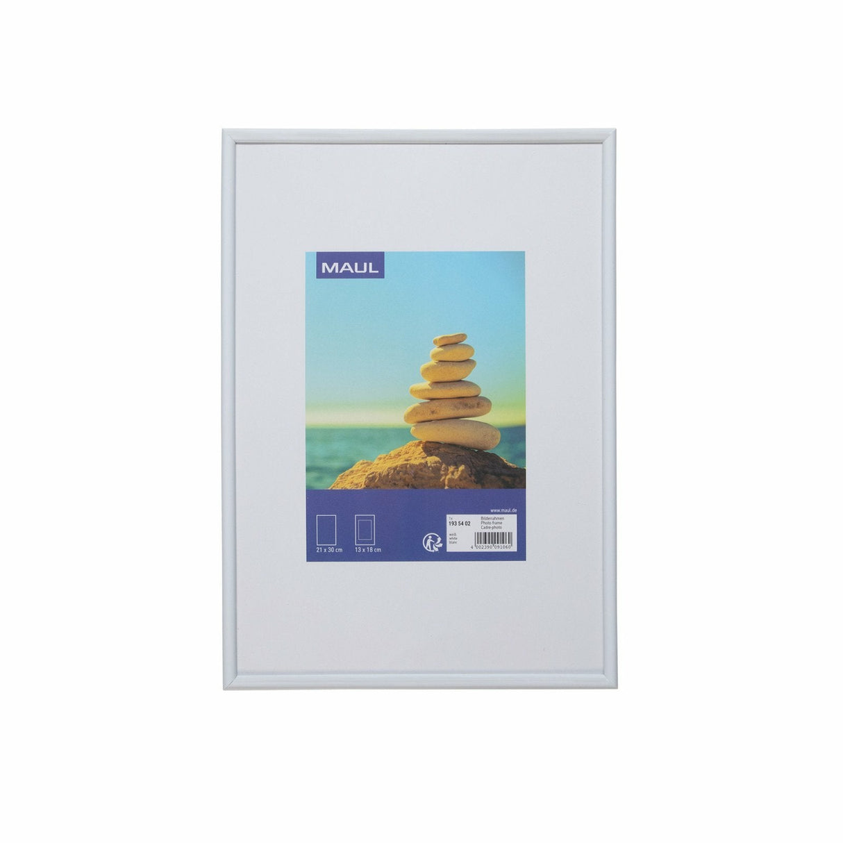 Maul Bilderrahmen Maulart Kunmmoff, 21 X 30 Cm, Blanco