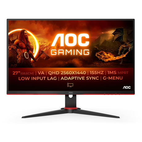 EAN 4038986180825 - AOC G2 Q27G2E/BK pantalla para PC 68,6 cm (27") 2560 x 1440 Pixeles Quad HD Negro, Rojo imagen 1